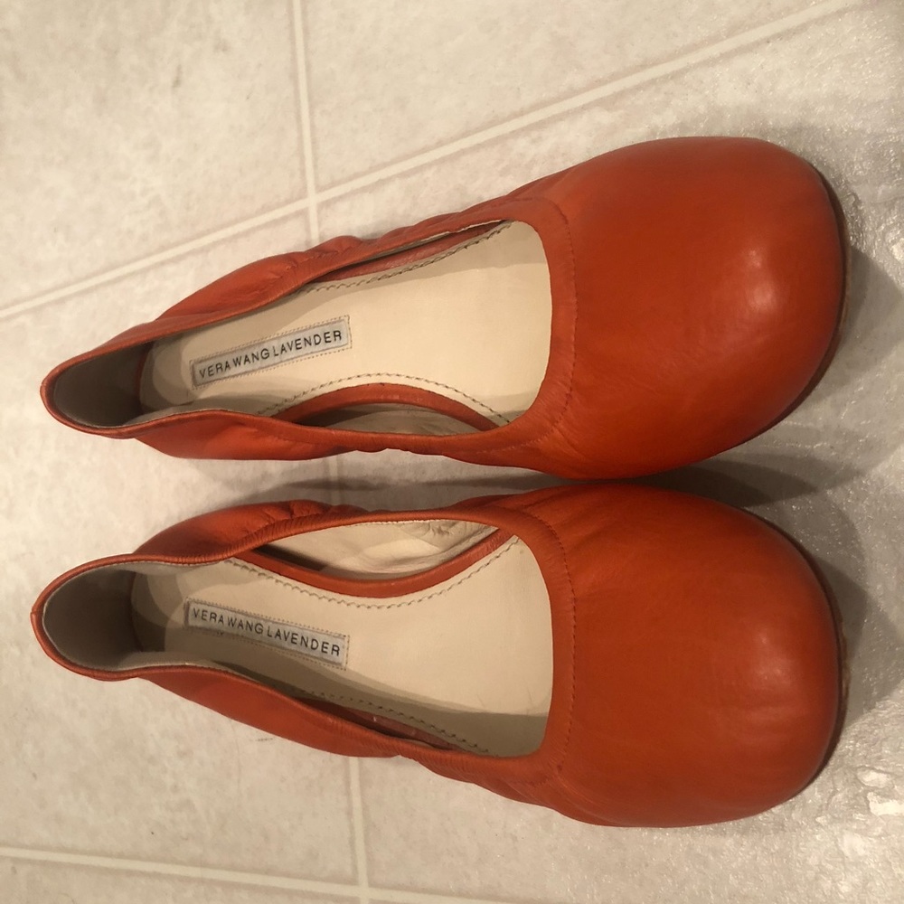 verawang lavender orange flats size 8.5